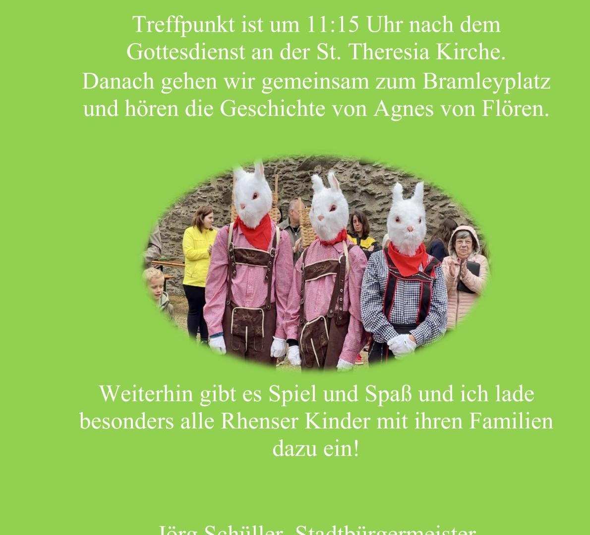 Plakat Eierspende | &copy; Stadt Rhens