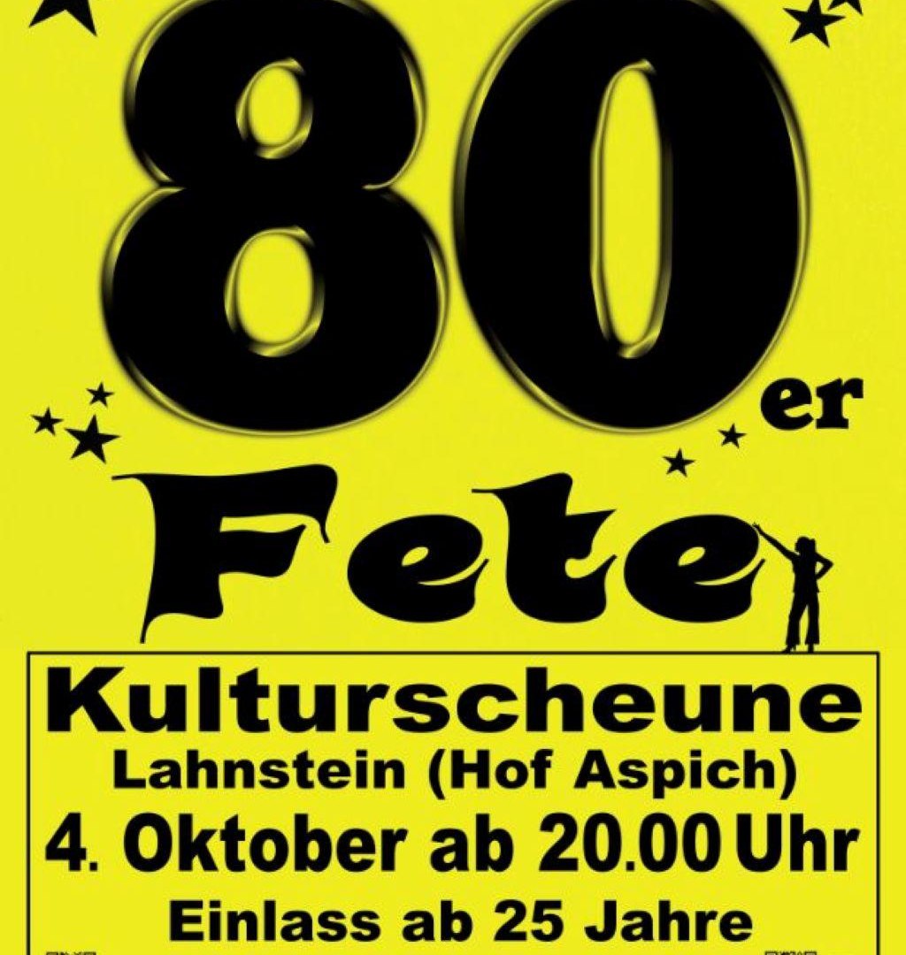 Kulturscheune 80 er Fete | © Michael Groß