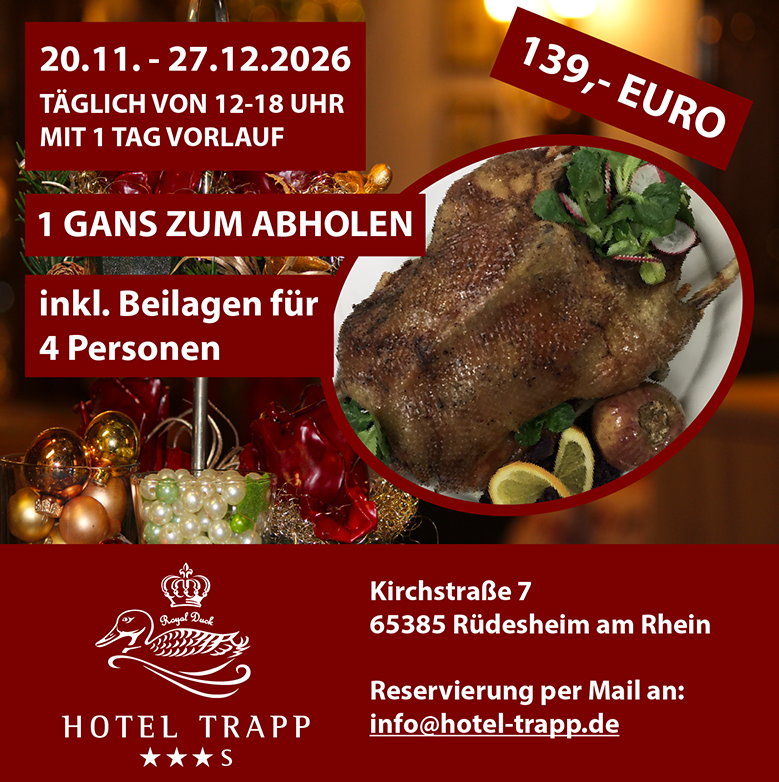 2025_Gans_zum_Abholen_Web | © Hotel Trapp 2025_Gans_zum_Abholen_Web | © Hotel Trapp