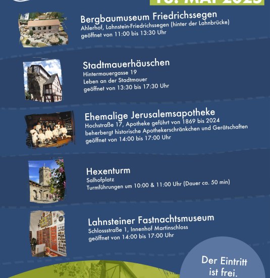 Internationaler Museumstag in Lahnstein | © Stadt Lahnstein