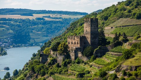 Blick auf Burg Gutenfels in Kaub | © Henry Tornow Blick auf Burg Gutenfels in Kaub | © Henry Tornow