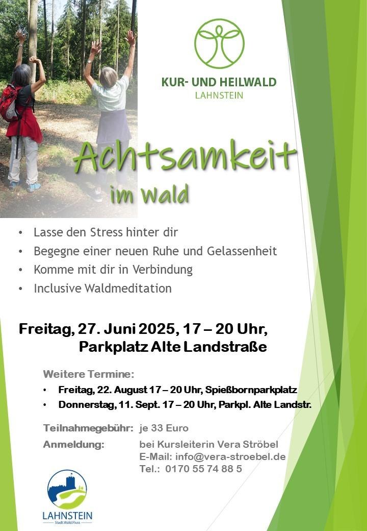 Achtsamkeit im Wald | © Stadt Lahnstein