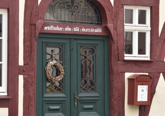 T&uuml;r Fachwerkhaus Oberdiebach | &copy; Uwe Welz_2 Kaiserslautern