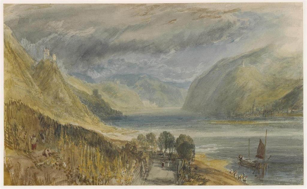 Blick in Richtung Burg Sooneck und Bacharach | © The Trustees of the British Museum Blick in Richtung Burg Sooneck und Bacharach | © The Trustees of the British Museum