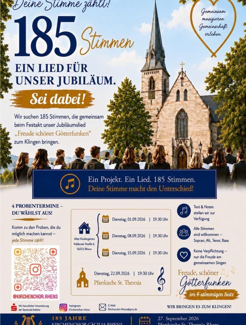 Plakat | © Julia Schrader/Kirchenchor Cäcilia Plakat | © Julia Schrader/Kirchenchor Cäcilia