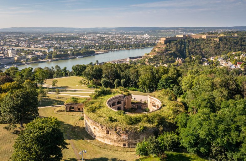 Fort Asterstein und Festung Ehrenbreitstein | © Koblenz-Touristik GmbH / Dominik Ketz