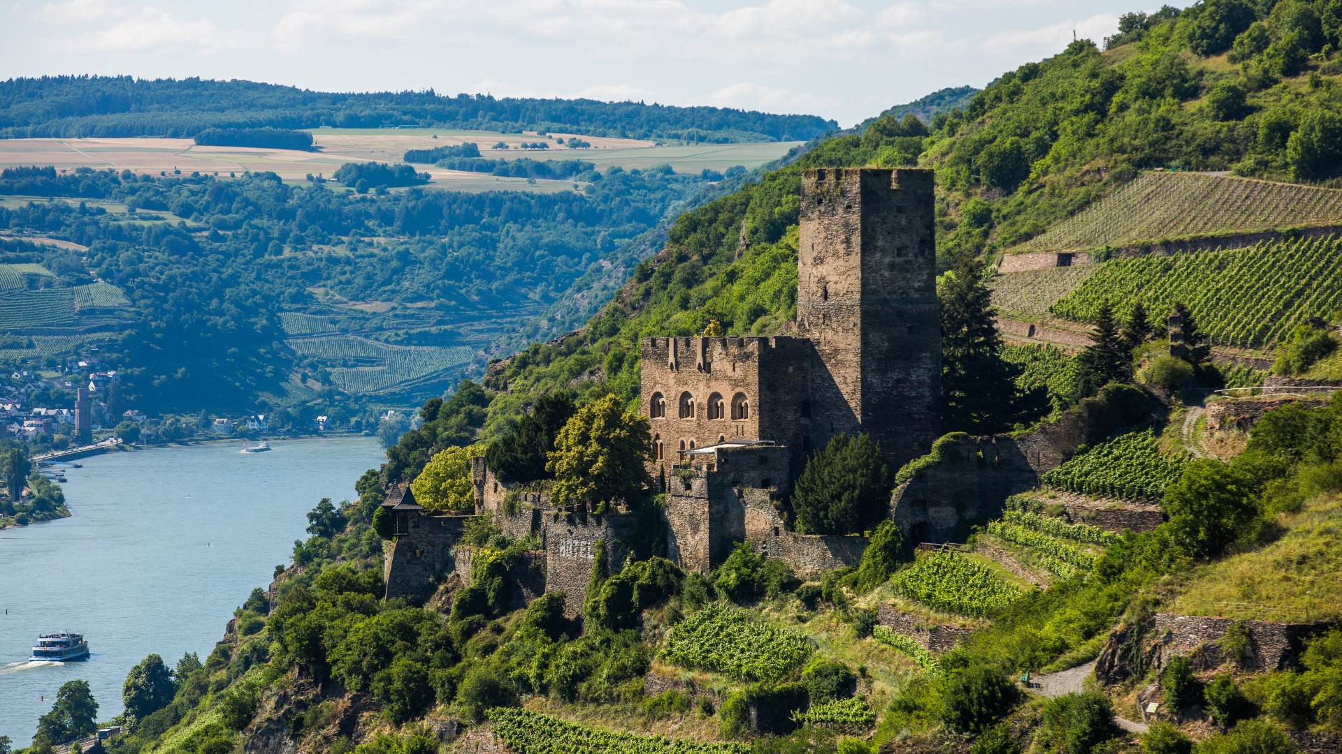 Blick auf Burg Gutenfels in Kaub | © Henry Tornow Blick auf Burg Gutenfels in Kaub | © Henry Tornow