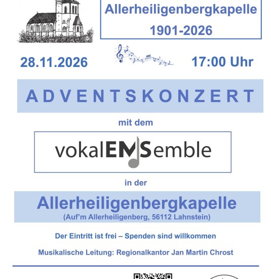 Adventskonzert | © Josef Maldener,Förderkreis Allerheiligenberg Lahnstein e.V. Adventskonzert | © Josef Maldener,Förderkreis Allerheiligenberg Lahnstein e.V.