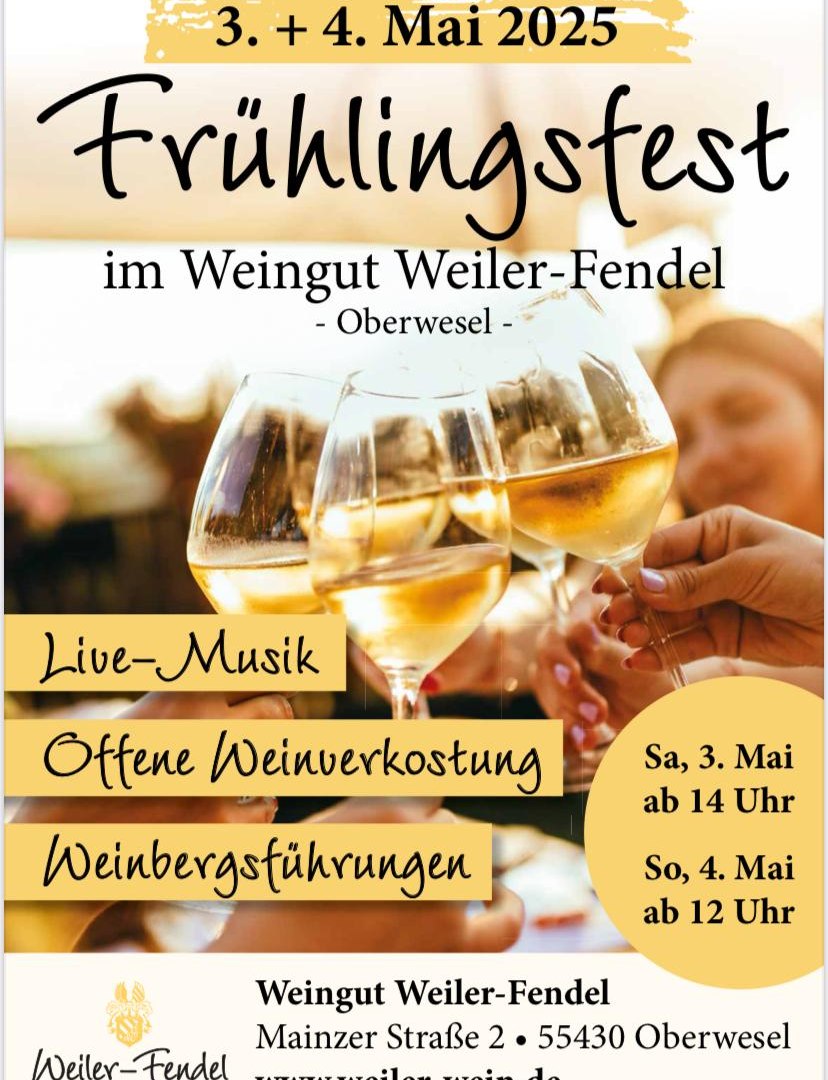 Frühlingsfest | © Weingut Weiler-Fendel Frühlingsfest | © Weingut Weiler-Fendel
