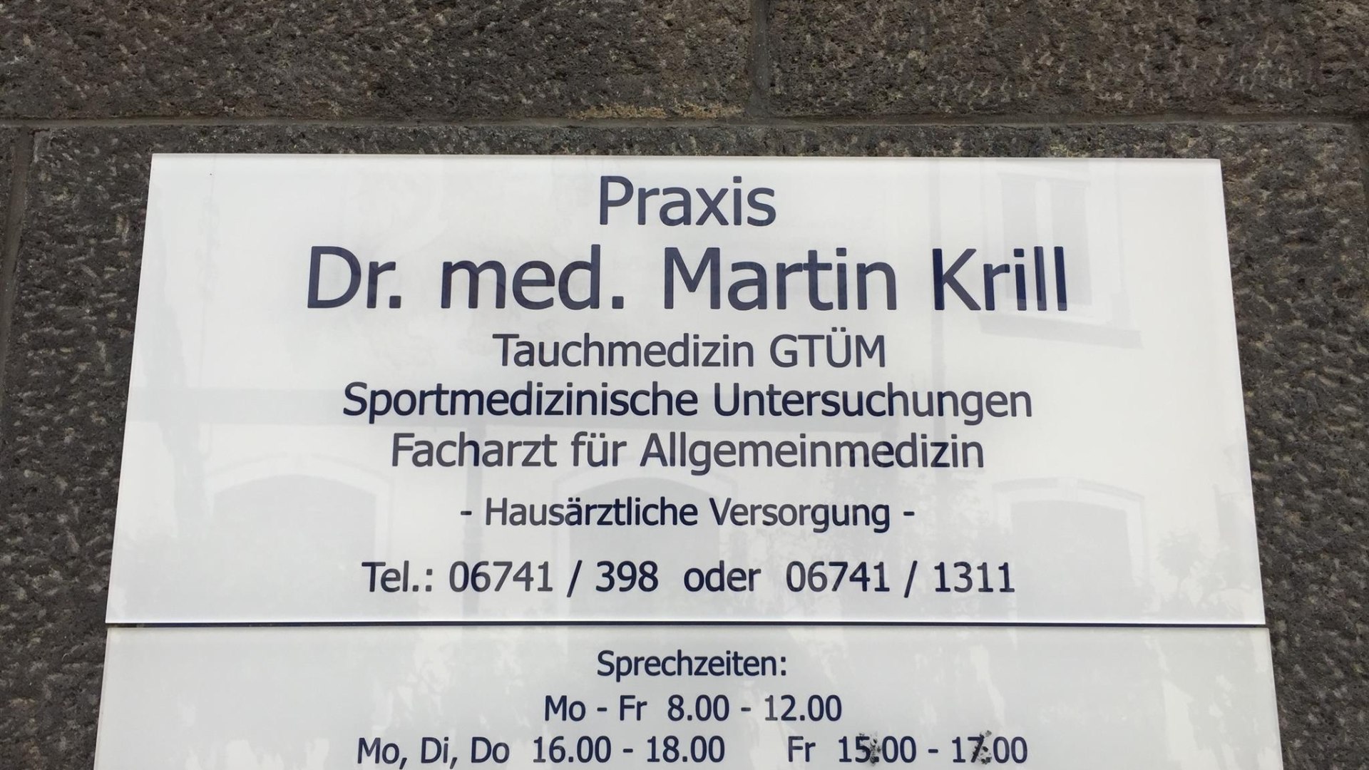 Allgemeinmediziner Dr. Krill | &copy; Stadt St. Goar