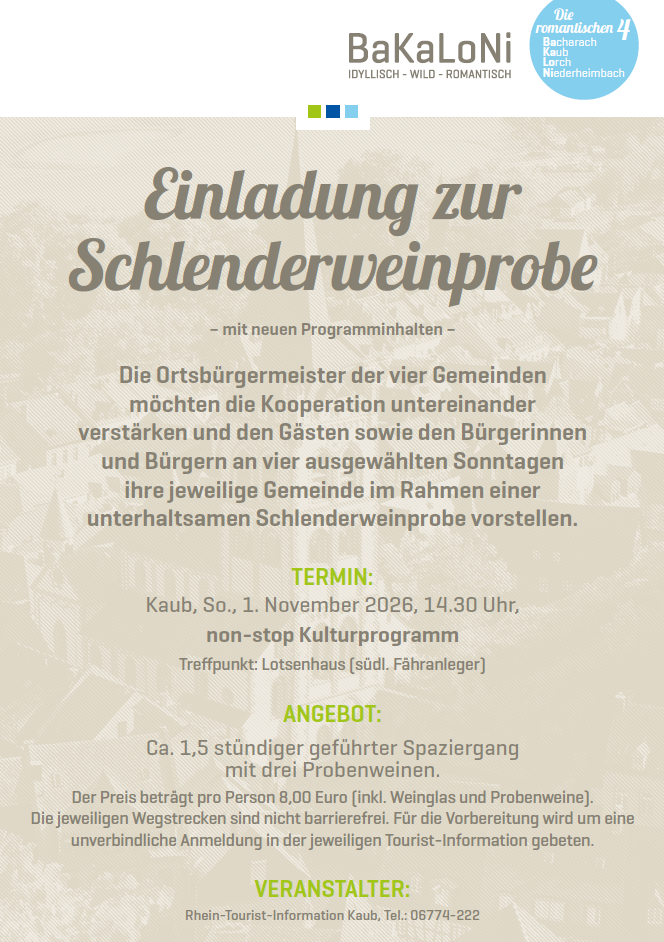 Bakaloni Flyer | &copy; Stadt Kaub