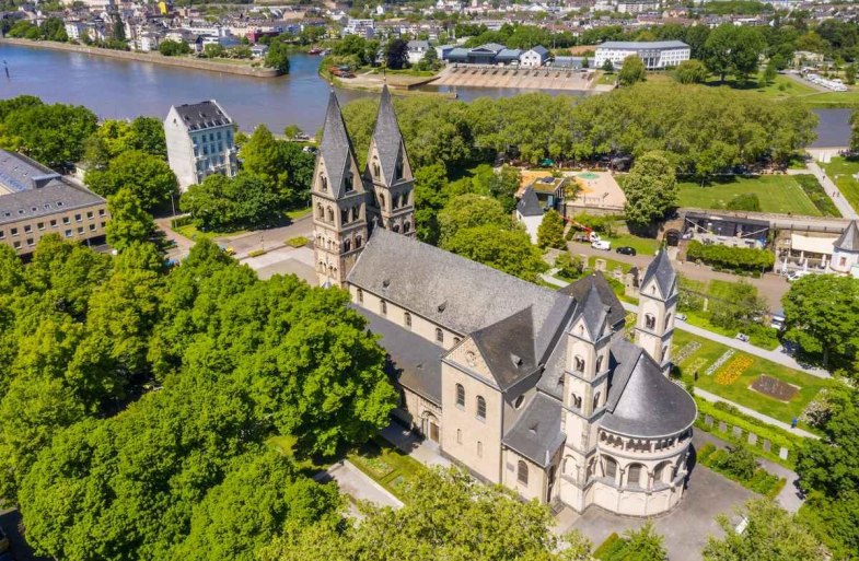 St. kastor Luftbild | &copy; Koblenz-Touristik GmbH / Dominik Ketz