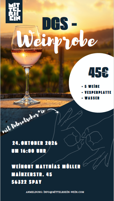 DGS-Weinprobe 2026 | © Mittelrhein-Wein e. V.
