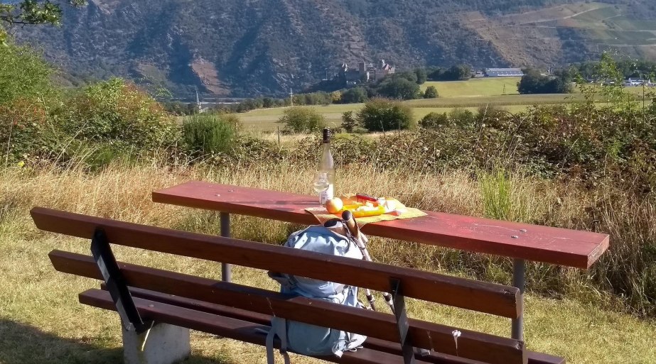 Picknickbank auf der Bitz mit Sch&ouml;nburgblick | &copy; E. Bender