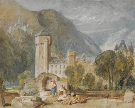 Alter Stadtturm und Stolzenfels Gemälde | © Stadt Lahnstein Alter Stadtturm und Stolzenfels Gemälde | © Stadt Lahnstein